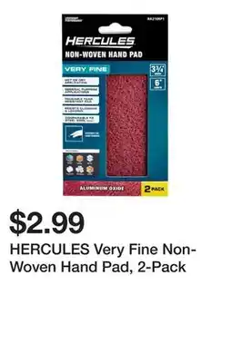 Harbor Freight Tools HERCULES Very Fine Non-Woven Hand Pad, 2-Pack offer