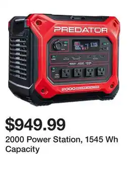 Harbor Freight Tools 2000 Power Station, 1545 Wh Capacity offer