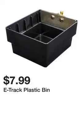 Harbor Freight Tools E-Track Plastic Bin offer