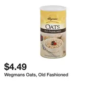 Wegmans Wegmans Oats, Old Fashioned offer