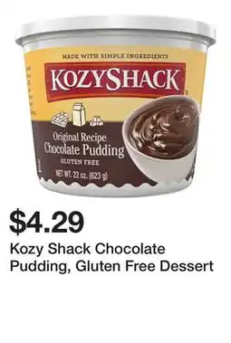 Wegmans Kozy Shack Chocolate Pudding, Gluten Free Dessert offer