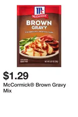 Wegmans McCormick Brown Gravy Mix offer