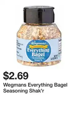 Wegmans Wegmans Everything Bagel Seasoning Shak'r offer