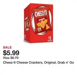 Wegmans Cheez-It Cheese Crackers, Original, Grab n' Go offer