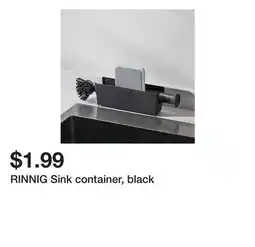 Ikea RINNIG Sink container, black offer