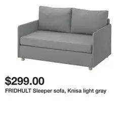 Ikea FRIDHULT Sleeper sofa, Knisa light gray offer