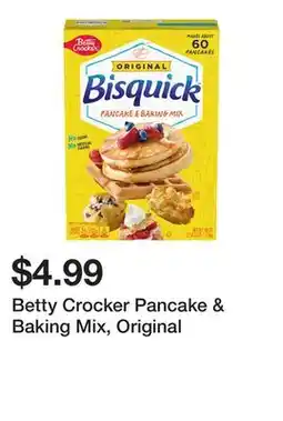 Wegmans Betty Crocker Pancake & Baking Mix, Original offer