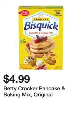 Wegmans Betty Crocker Pancake & Baking Mix, Original offer