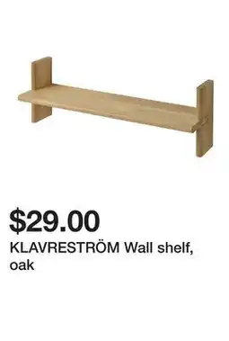 Ikea KLAVRESTRÖM Wall shelf, oak offer