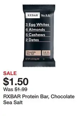 Wegmans RXBAR Protein Bar, Chocolate Sea Salt offer