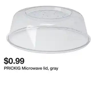 Ikea PRICKIG Microwave lid, gray offer