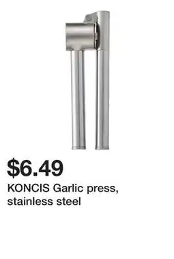 Ikea KONCIS Garlic press, stainless steel offer