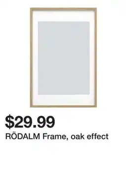 Ikea RÖDALM Frame, oak effect offer