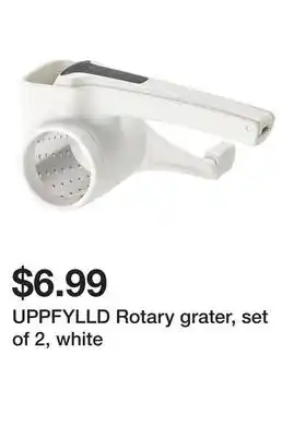 Ikea UPPFYLLD Rotary grater, set of 2, white offer