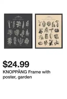 Ikea KNOPPÄNG Frame with poster, garden offer