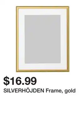 Ikea SILVERHÖJDEN Frame, gold offer