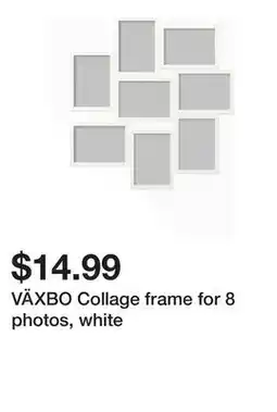 Ikea VÄXBO Collage frame for 8 photos, white offer