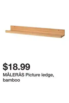 Ikea MÅLERÅS Picture ledge, bamboo offer