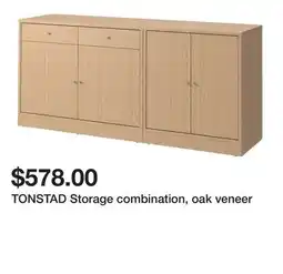 Ikea TONSTAD Storage combination, oak veneer offer