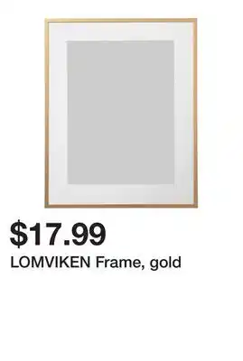 Ikea LOMVIKEN Frame, gold offer