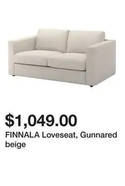 Ikea FINNALA Loveseat, Gunnared beige offer