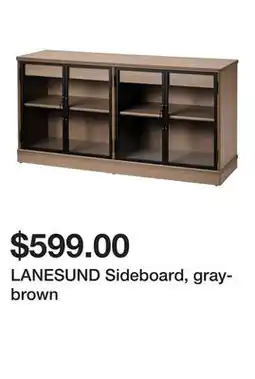 Ikea LANESUND Sideboard, gray-brown offer