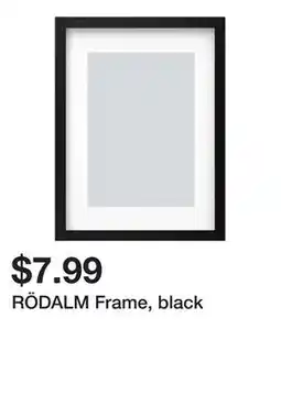 Ikea RÖDALM Frame, black offer