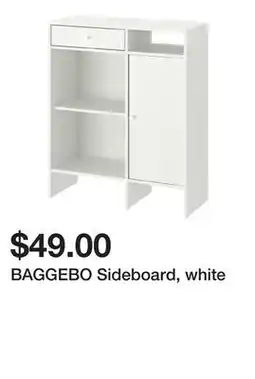 Ikea BAGGEBO Sideboard, white offer