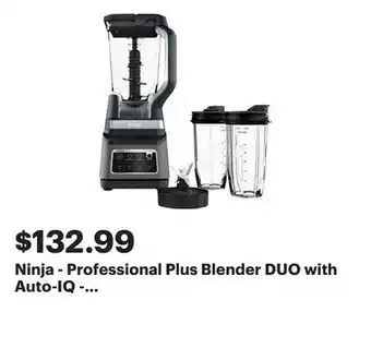 Best Buy Ninja - Professional Plus Blender DUO with Auto-IQ - Black/Stainless Steel offer