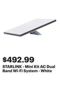 Best Buy STARLINK - Mini Kit AC Dual Band Wi-Fi System - White offer