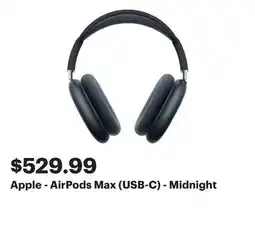 Best Buy Apple - AirPods Max (USB-C) - Midnight offer