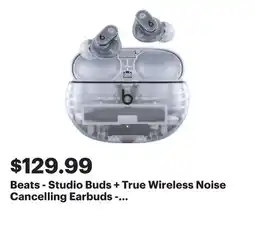 Best Buy Beats - Studio Buds + True Wireless Noise Cancelling Earbuds - Transparent offer