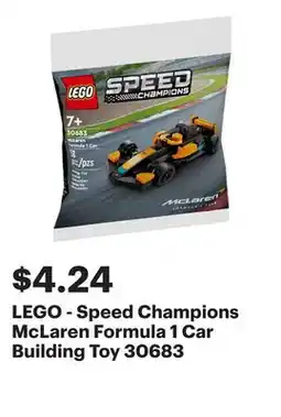 Best Buy LEGO - Speed Champions McLaren Formula 1 Car Building Toy 30683 offer