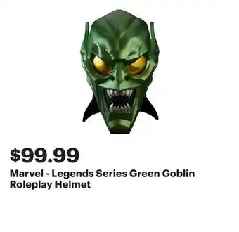 Best Buy Marvel - Legends Series Green Goblin Roleplay Helmet offer