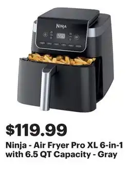 Best Buy Ninja - Air Fryer Pro XL 6-in-1 with 6.5 QT Capacity - Gray offer