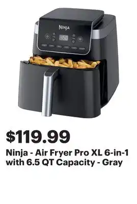 Best Buy Ninja - Air Fryer Pro XL 6-in-1 with 6.5 QT Capacity - Gray offer