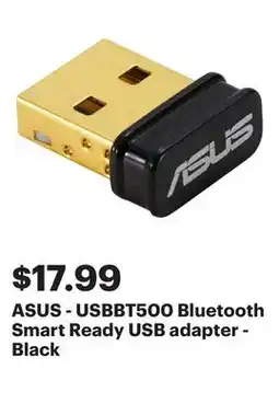 Best Buy ASUS - USBBT500 Bluetooth Smart Ready USB adapter - Black offer