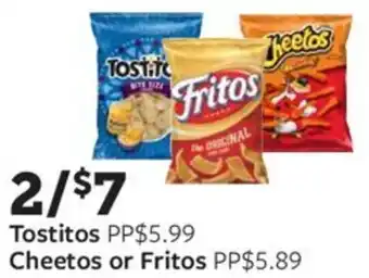 Fareway Tostitos Cheetos or Fritos offer