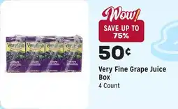 Grocery Outlet Grape Juice Box offer