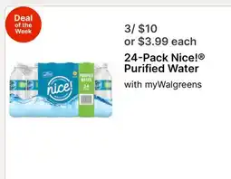 Walgreens 24-Pack Nice! Purified Water offer