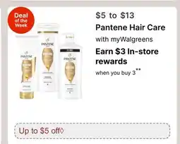 Walgreens Pantene Hair Care offer