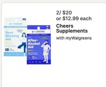 Walgreens Cheers Supplements offer