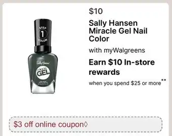 Walgreens Sally Hansen Miracle Gel Nail Color offer