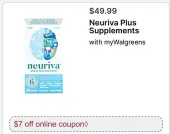 Walgreens Neuriva Plus Supplements offer