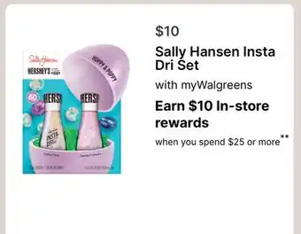 Walgreens Sally Hansen Insta Dri Set offer