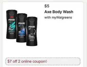 Walgreens Axe Body Wash offer