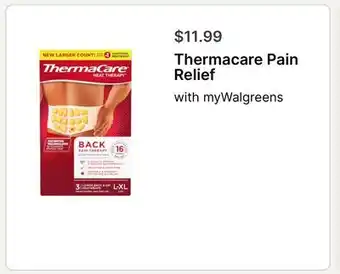 Walgreens Thermacare Pain Relief offer