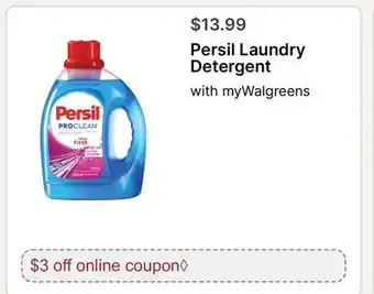 Walgreens Persil Laundry Detergent offer