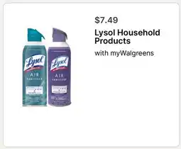 Walgreens Lysol Household Products offer