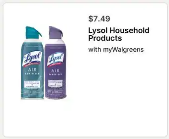 Walgreens Lysol Household Products offer